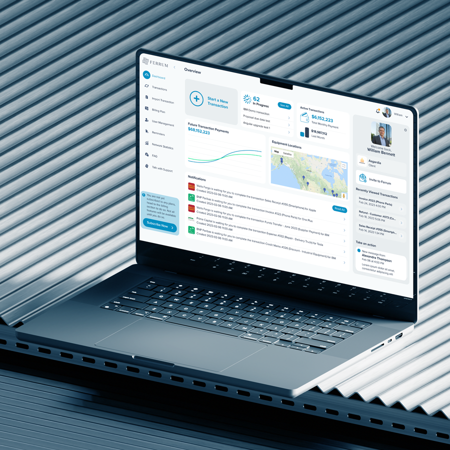 Ferrum App on Laptop