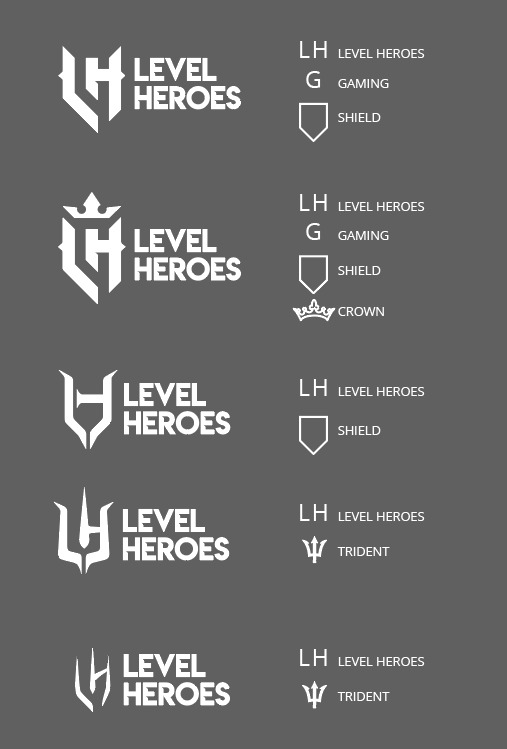 Level Heroes Logo Phases